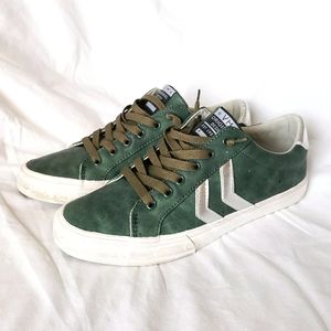 Vintage Havana Green and White Sneakers